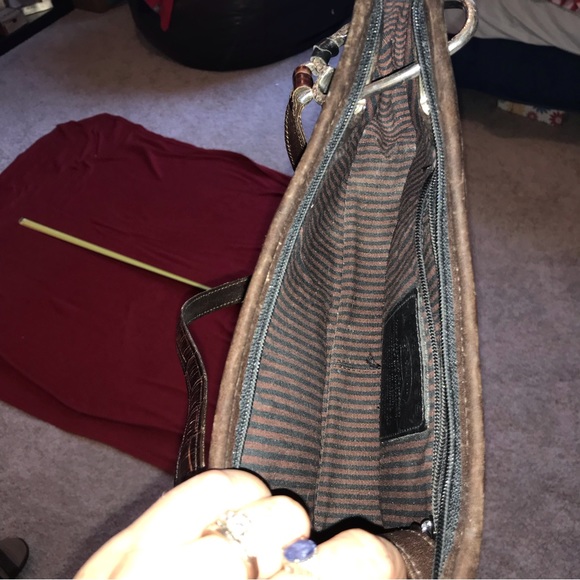 Brighton Black and Brown Shoulder Bag - Picture 2 of 14